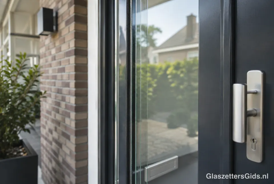 Gelaagd glas in een voordeur